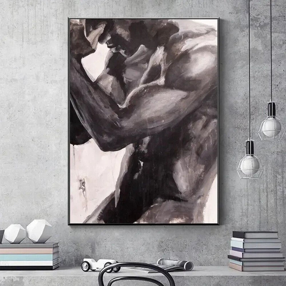 Modern Art Nude Man Canvas Print 11.8" x 15.7" Stunning! NEW! Home & Garden:Home Décor:Posters & Prints Style Your Walls